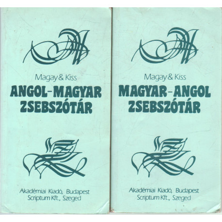 Magyar-Angol Zsebszótár I-II