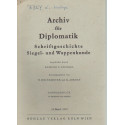 Archív für Diplomatik (dedikált)