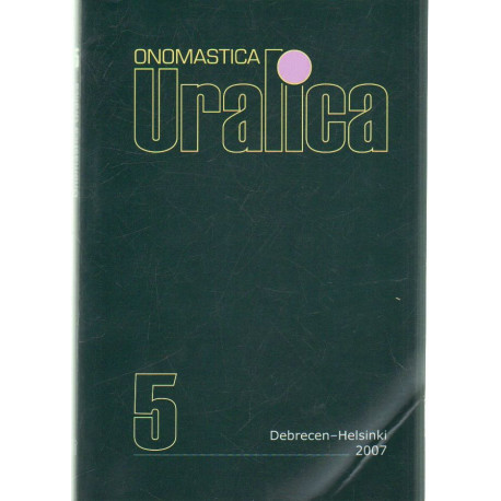 Onomastica Uralica 5 ( Angol nyelvű )