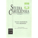 Studia Caroliensia , Testis tempórum vita memoriae . ( A károli Gáspár Református Eg yetem folyóirata )