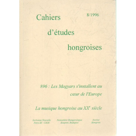 Cahiers d' études hongroises ( francia nyelvű )