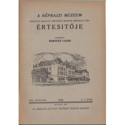 A Néprajzi Múzeum értesítője 1938.