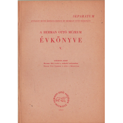 A Herman Ottó Múzeum évkönyve V. (separatum)