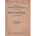 A Kiskunhalasi Református Szilády-Gimnázium (III-VIII. o. reálgimnázium) értesítője az 1936-37. tanévről