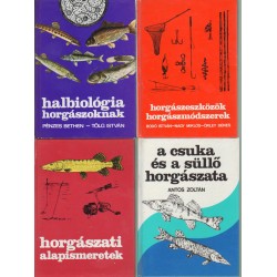 Horgászati könyvek (4 db)