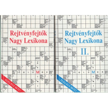 Rejtvényfejtők Nagy Lexikona I-II. kötet
