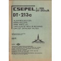 Csepel DT-213c alkatrészjegyzék