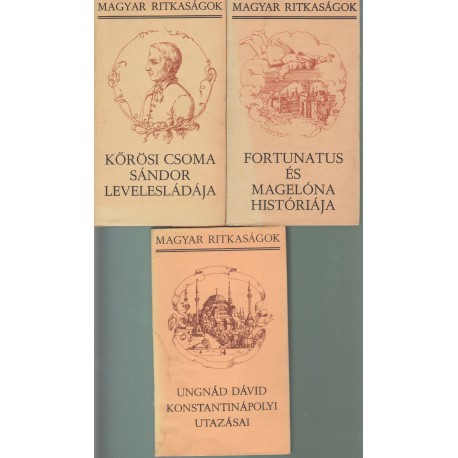 Magyar ritkaságok kötetei (3 db)