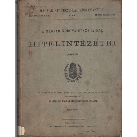 A Magyar Korona Országainak Hitelintézetei 1894-ben