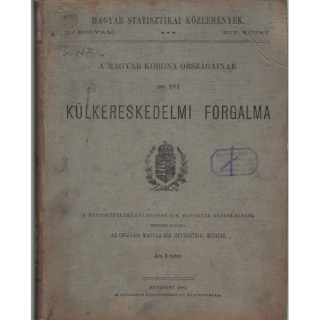 A Magyar Korona Országainak 1895. évi külkereskedelmi forgalma