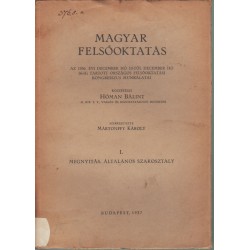Magyar felsőoktatás I-III. kötet