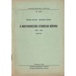A magyarországi színházak műsora 1959-1960