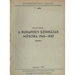 A budapesti színházak műsora 1945-1949
