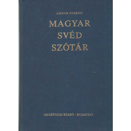 Magyar-svéd szótár (kézi szótár)