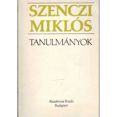 Tanulmányok (Szenczi Miklós)