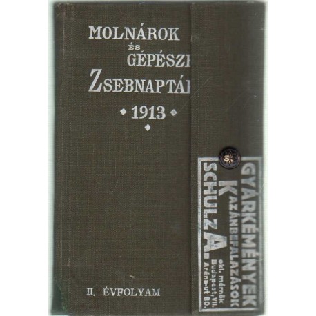 Molnárok és gépészek zsebnaptára az 1913. évre