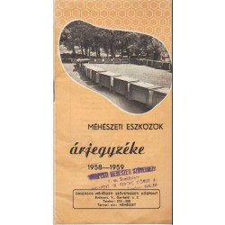 Méhészeti eszközök árjegyzéke 1958-1959