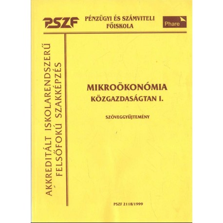 Mikroökonómia - Közgazdaságtan I.