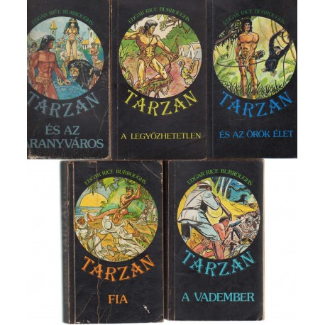 Tarzan könyvek (10 db)