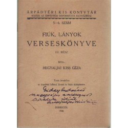 Fiúk, lányok verseskönyve III. rész (dedikált)