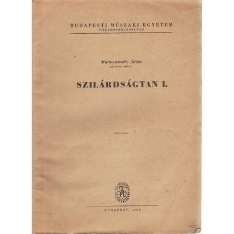 Szilárdságtan I. (1958)