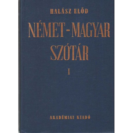 Német-magyar szótár I-II. (1977)