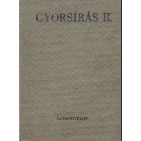 Gyorsírás II.