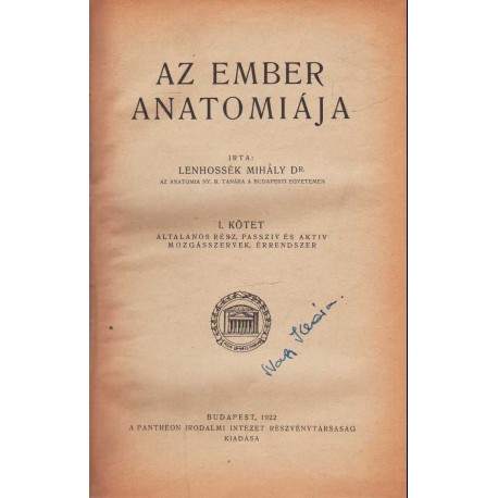 Az ember anatómiája I-III.