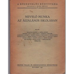 Nevelő munka az általános iskolában