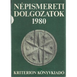 Népismereti dolgozatok 1980