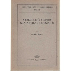 A predikatív viszony szintaktikai kategóriái