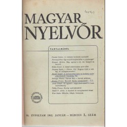Magyar Nyelvőr 1962. (teljes)