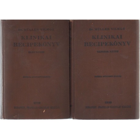 Klinikai recipekönyv I-II. (1929)