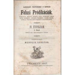Könnyű, népszerű s rövid Falusi prédikációk (1867)