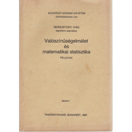 Valószínűségelmélet és matematikai statisztika