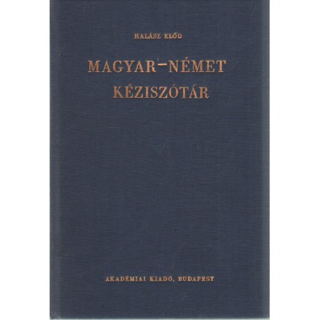 Magyar-német kéziszótár