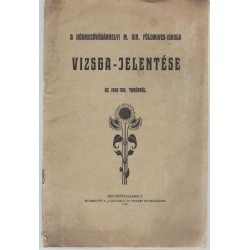 A hódmezővásárhelyi M. Kir. füldmíves-iskola Vizsga-jelentése