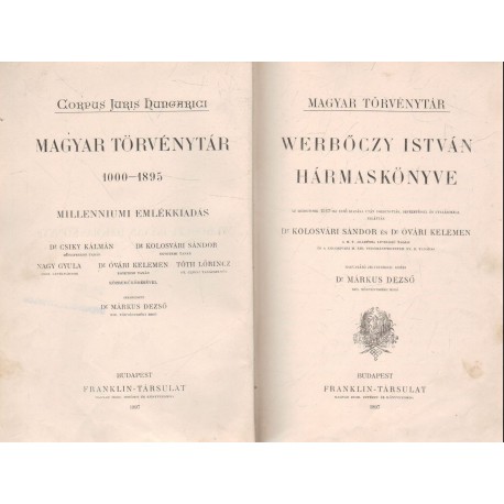 Werbőczy István hármaskönyve (1897)