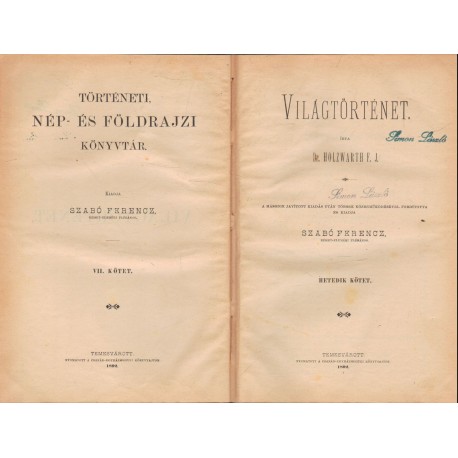 Világtörténet - VII. kötet (1892)