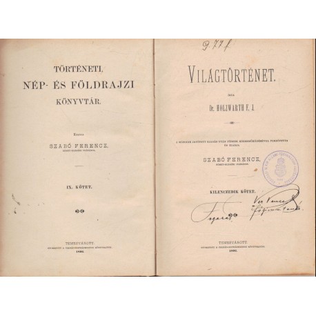 Világtörténet - IX. kötet (1892)