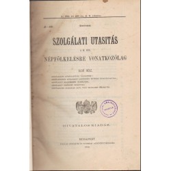 Szolgálati utasítás (1910)