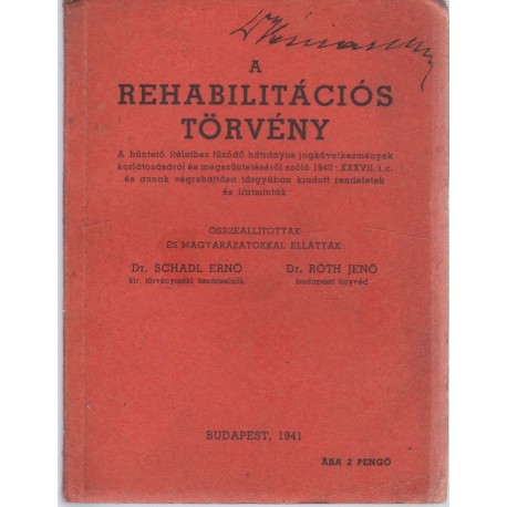 A rehabilitációs törvény