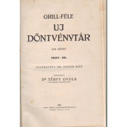 Új Döntvénytár 1926-27. XX. kötet