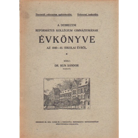 A Debreceni Református Tanítóképző Intézet Értesítője 1913-14