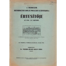 A Debreceni Református Dóczi Polgári Leányiskola Évkönyve 1936-37