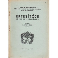 A Debreceni Református Dóczi Polgári Leányiskola Évkönyve 1938-39