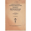 A Debreceni Református Leánygimnázium Internátus Értesítője 1926-27