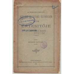 Rimaszombati egyesült protestans főgimnázium XLV-ik értesítője 1897-1898