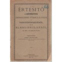 Értesítő a reformátusok debreczeni főiskolájában a tanítóképezdéről és az elemiiskolákról 1889-90