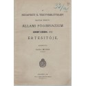 Budapesti X. Tisztviselőtelepi Állami Főgimnázium értesítője 1907-1908